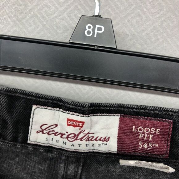 Vintage Levis 545 Loose Fit Straight Leg Black Jeans Size 38/38 (40/32) Mens - Picture 4 of 12